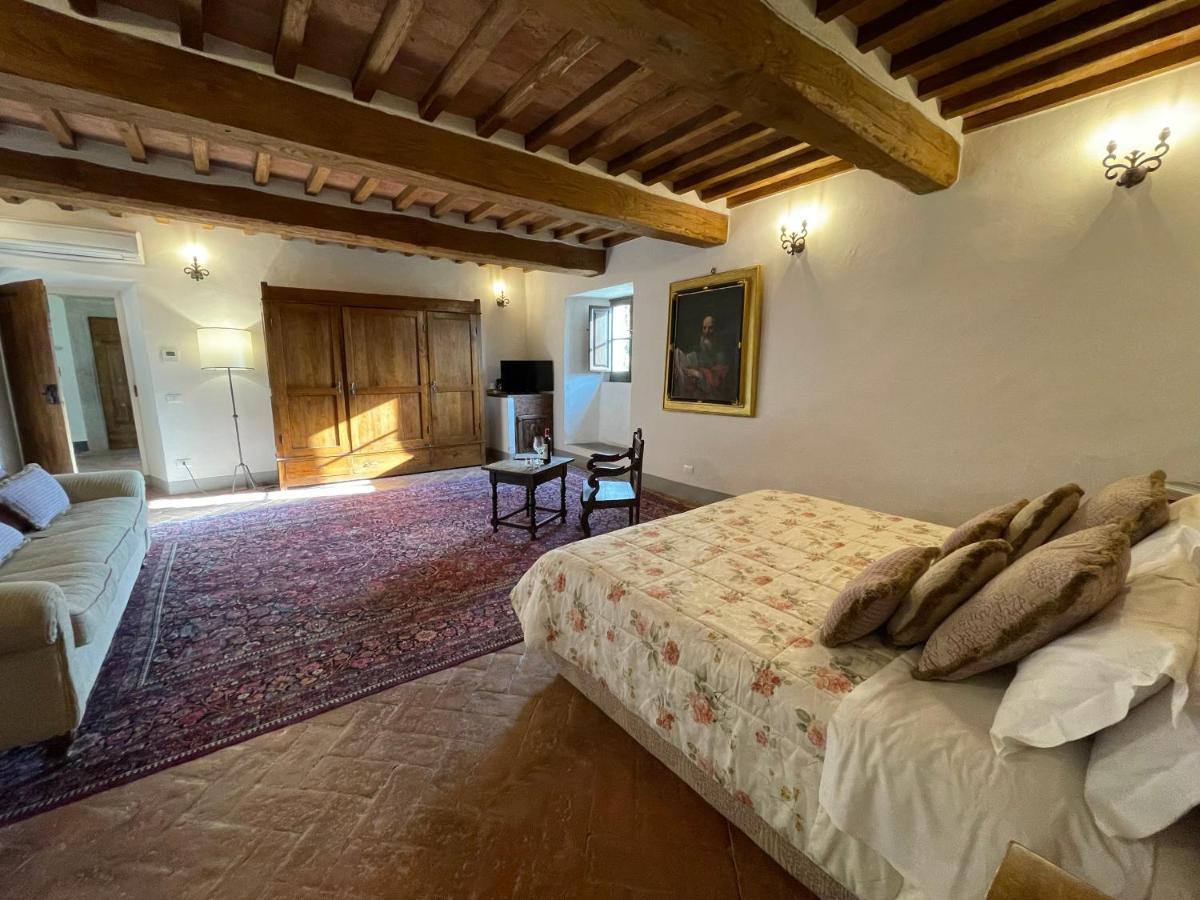 Penzion Castello Di Meleto Gaiole in Chianti Exteriér fotografie
